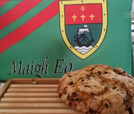 Irish soda bread and County Mayo flag
